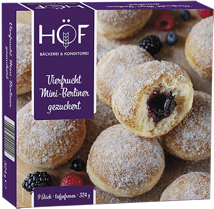 Mini Berliner Vierfrucht