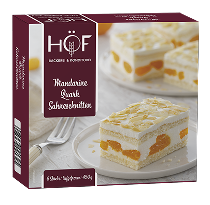 Mandarinen Quark Sahneschnitte